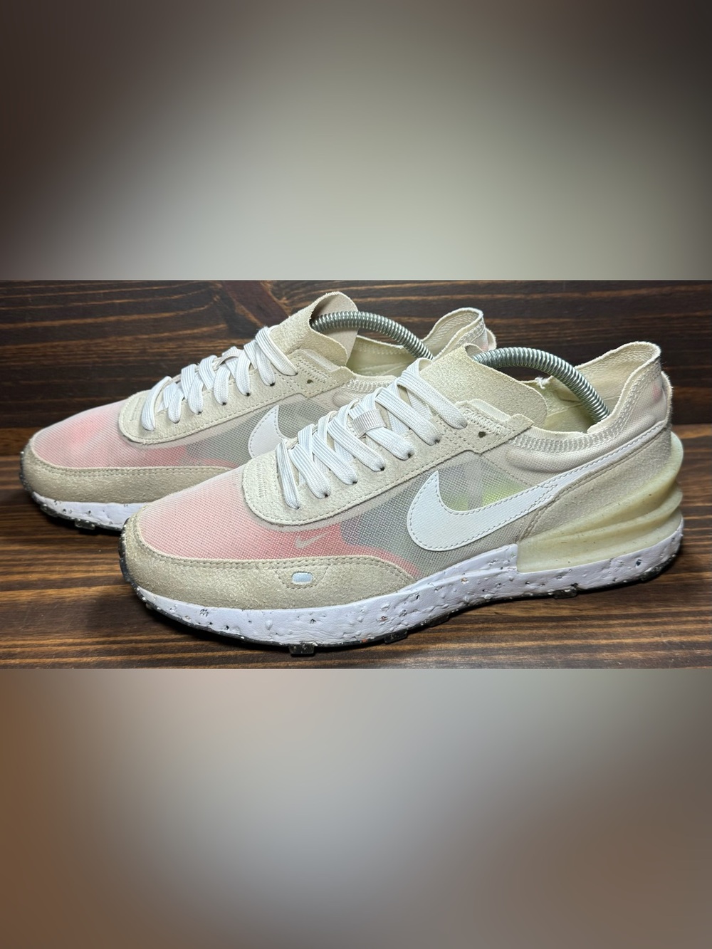 Nike Waffle One Crater Men’s Size 9 Shoes Cream Athletic Sneakers